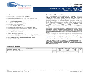 CY7C1380KV33-167BZI.pdf